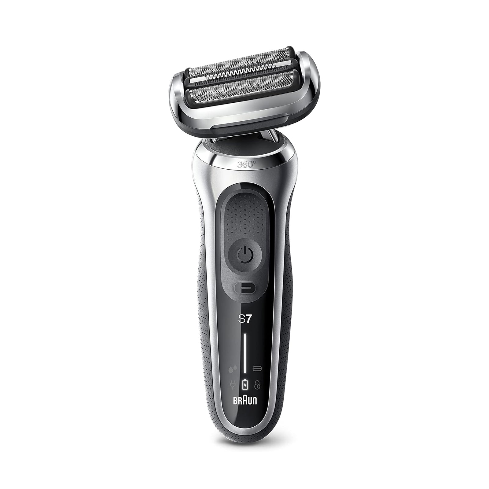 Braun Shaver Wet & Dry shaver with travel case, silver