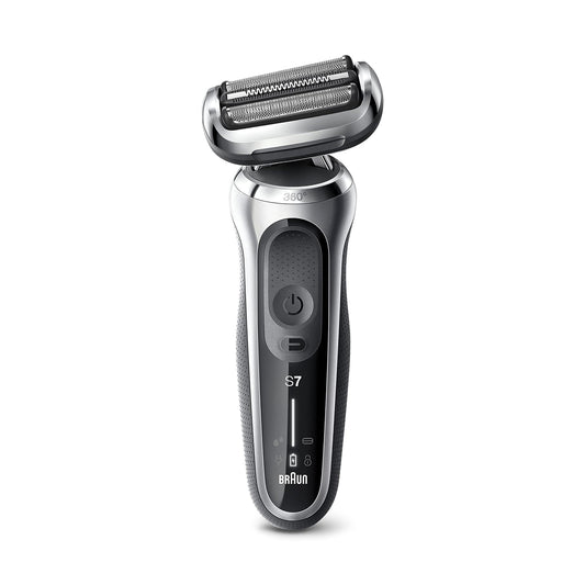 Braun Shaver Wet & Dry shaver with travel case, silver