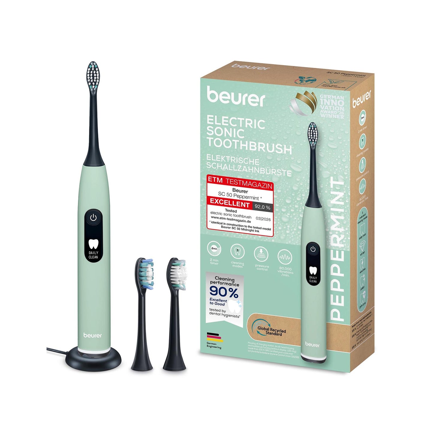 Beurer SC50 Peppermint Electric Toothbrush BEURER