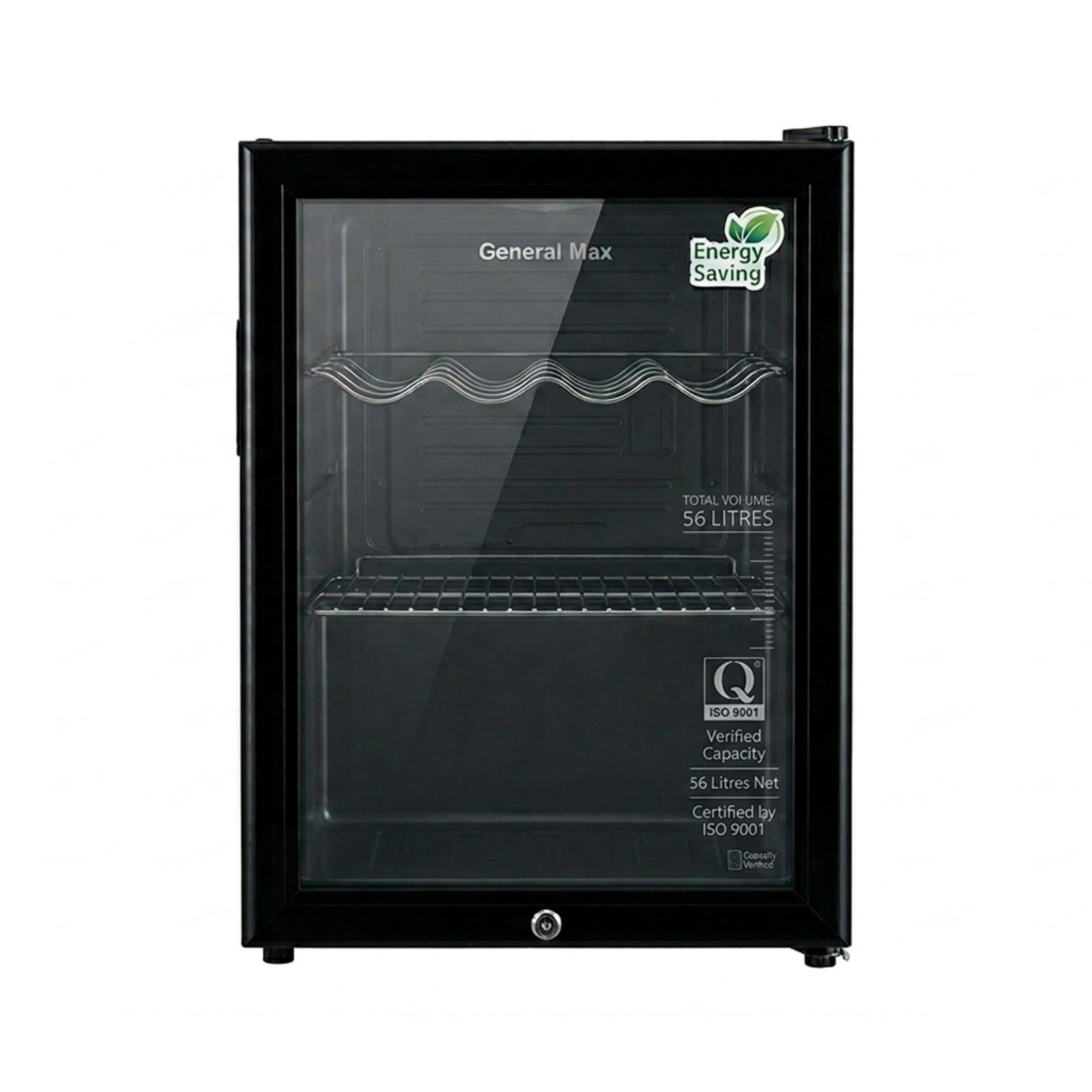 General Max Beverage Cooler 56 Liters Black