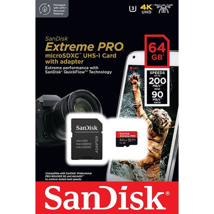 SanDisk 64GB Extreme PRO® microSD™ UHS-I Card