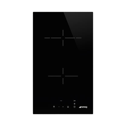 SMEG Hob 30 cm 2 Electric Zones Vitroceramic Black
