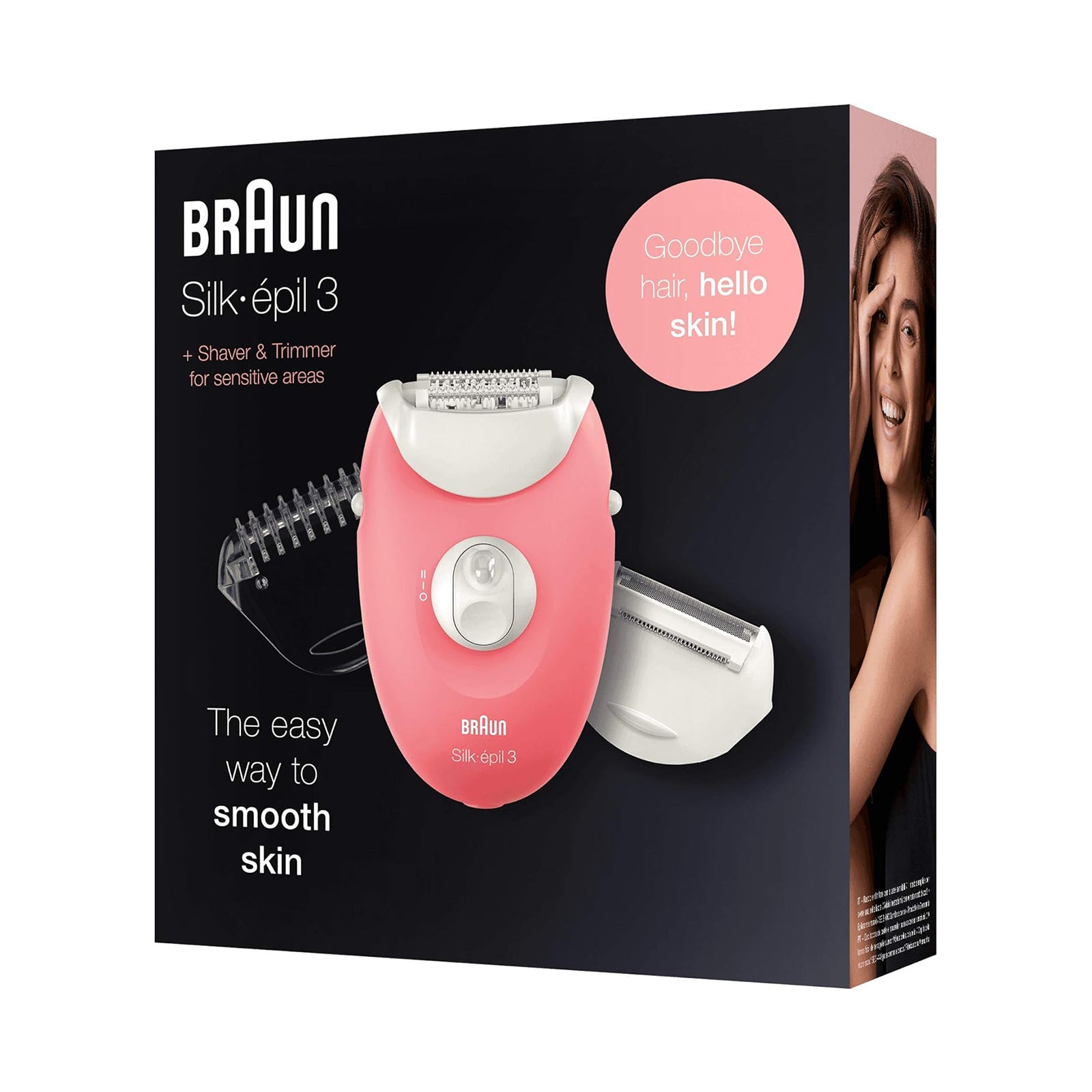 Braun Epilator Silk-Epil with 3 extras incl. shaver head.