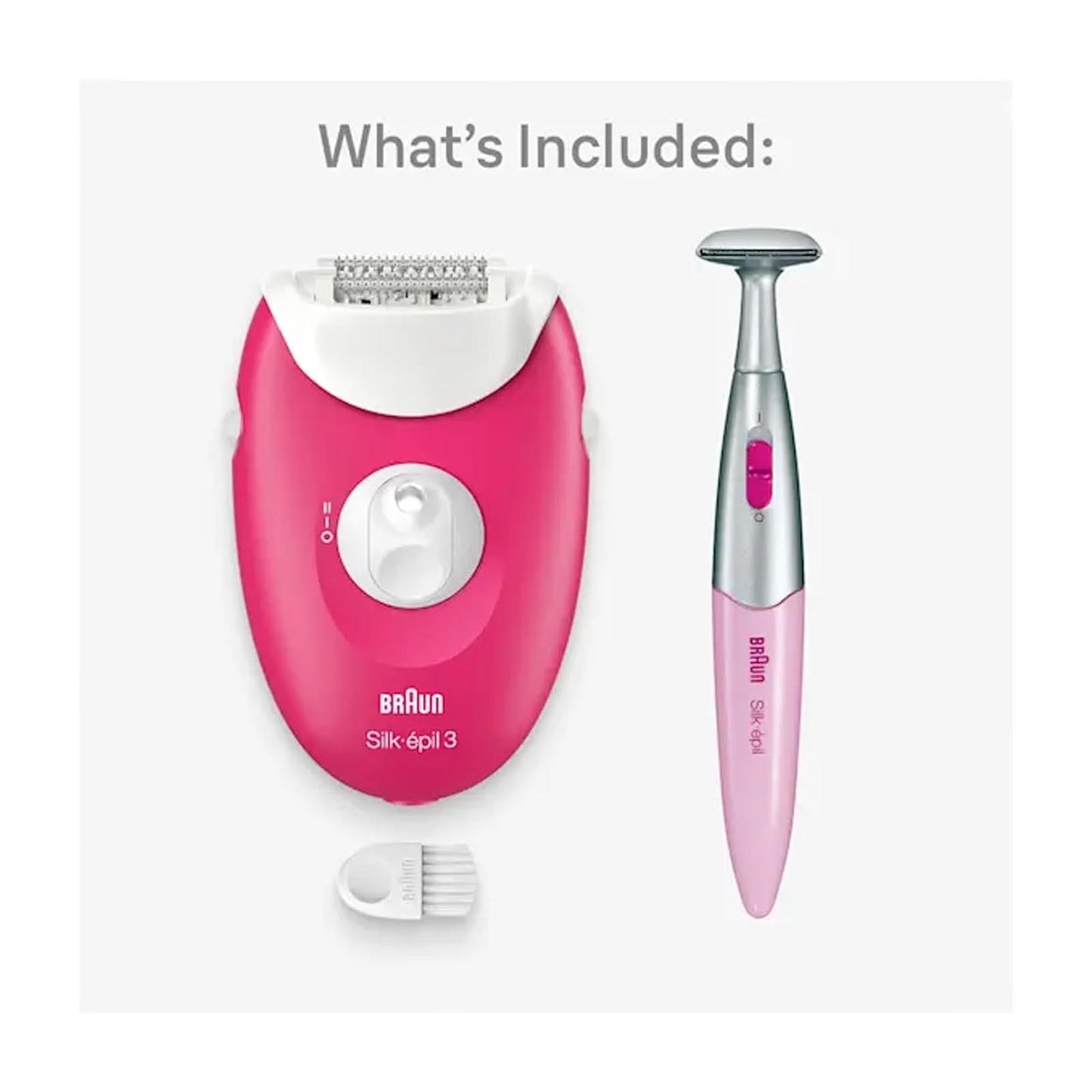 Braun Silk-épil 3 Non-Stop Corded Epilator Pink BRAUN