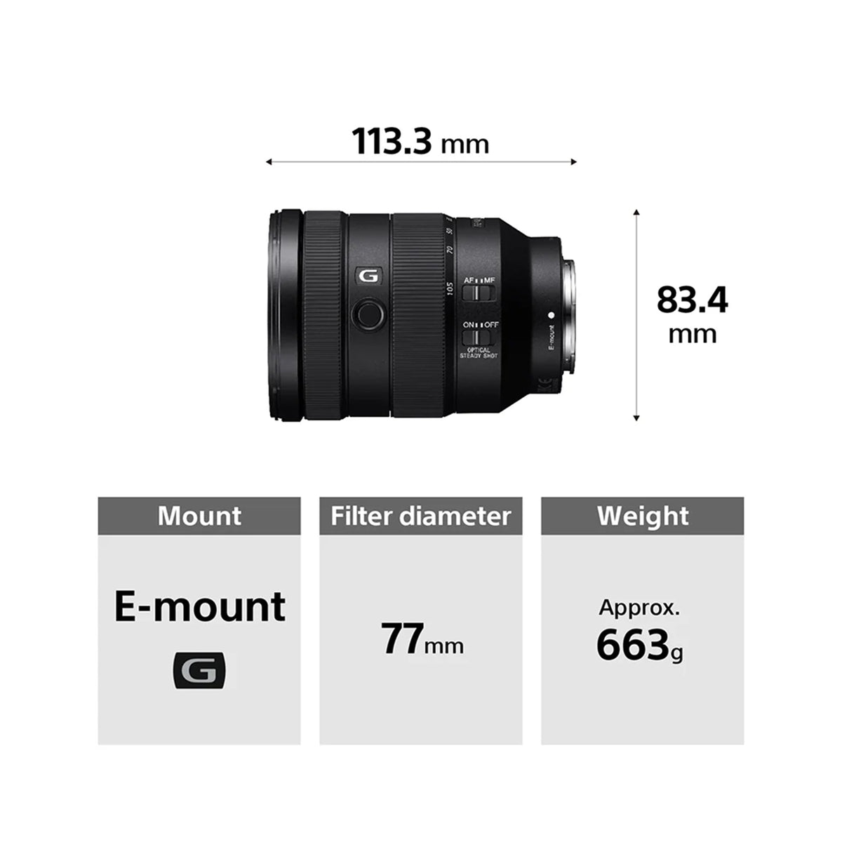 Sony FE 24-105mm f/4 G OSS Lens