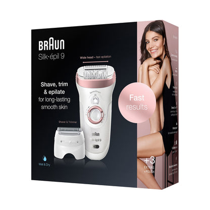 Braun Epilator Water Proof Smart Light In The Handle Reveals