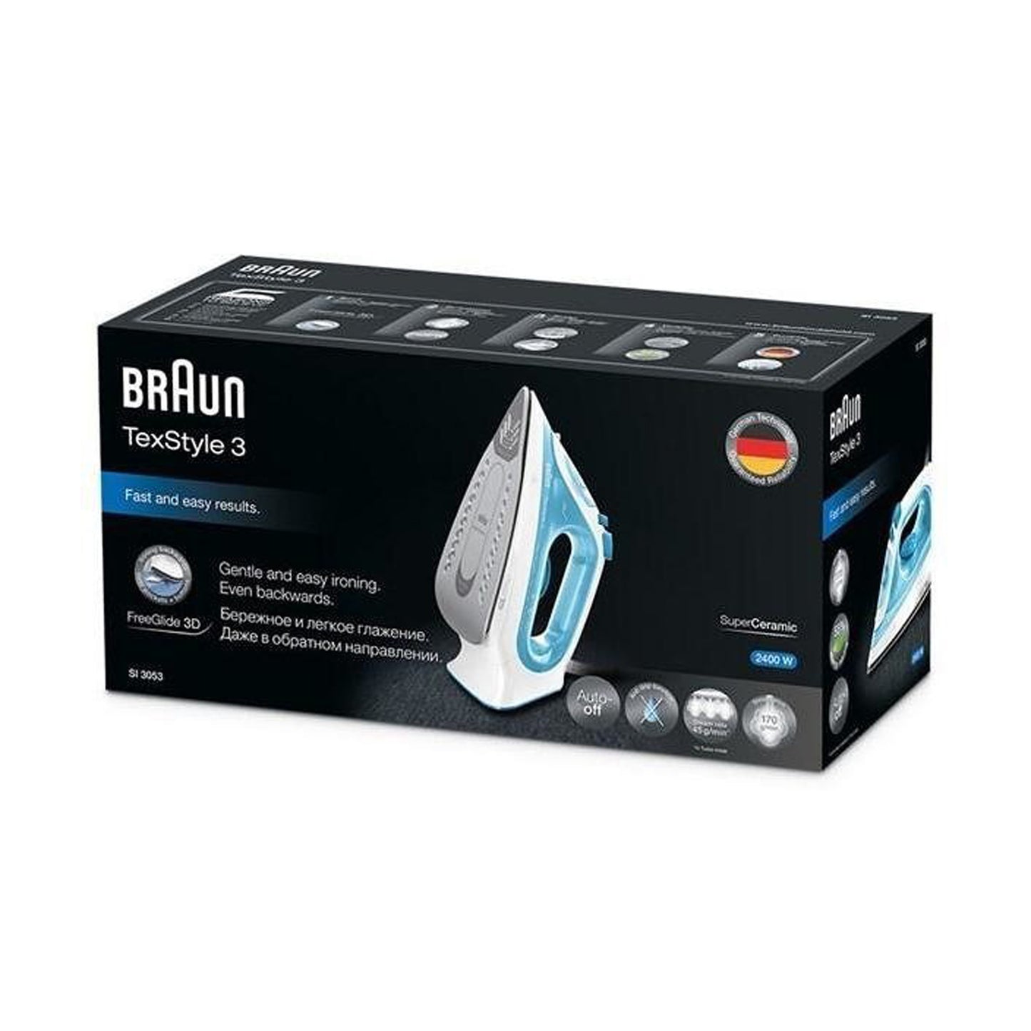 Braun Steam Iron 2400w 170g/Min Blue