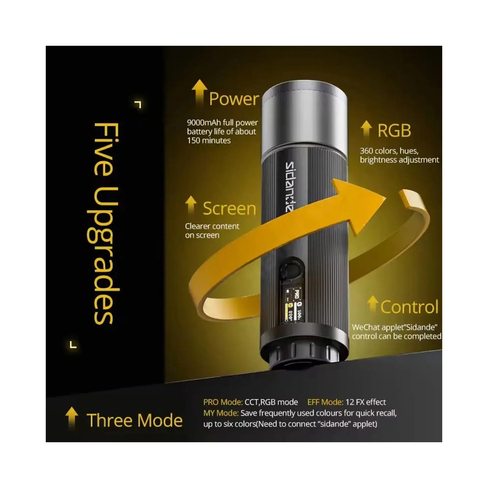 Sidande Photography Flashlight 10w
