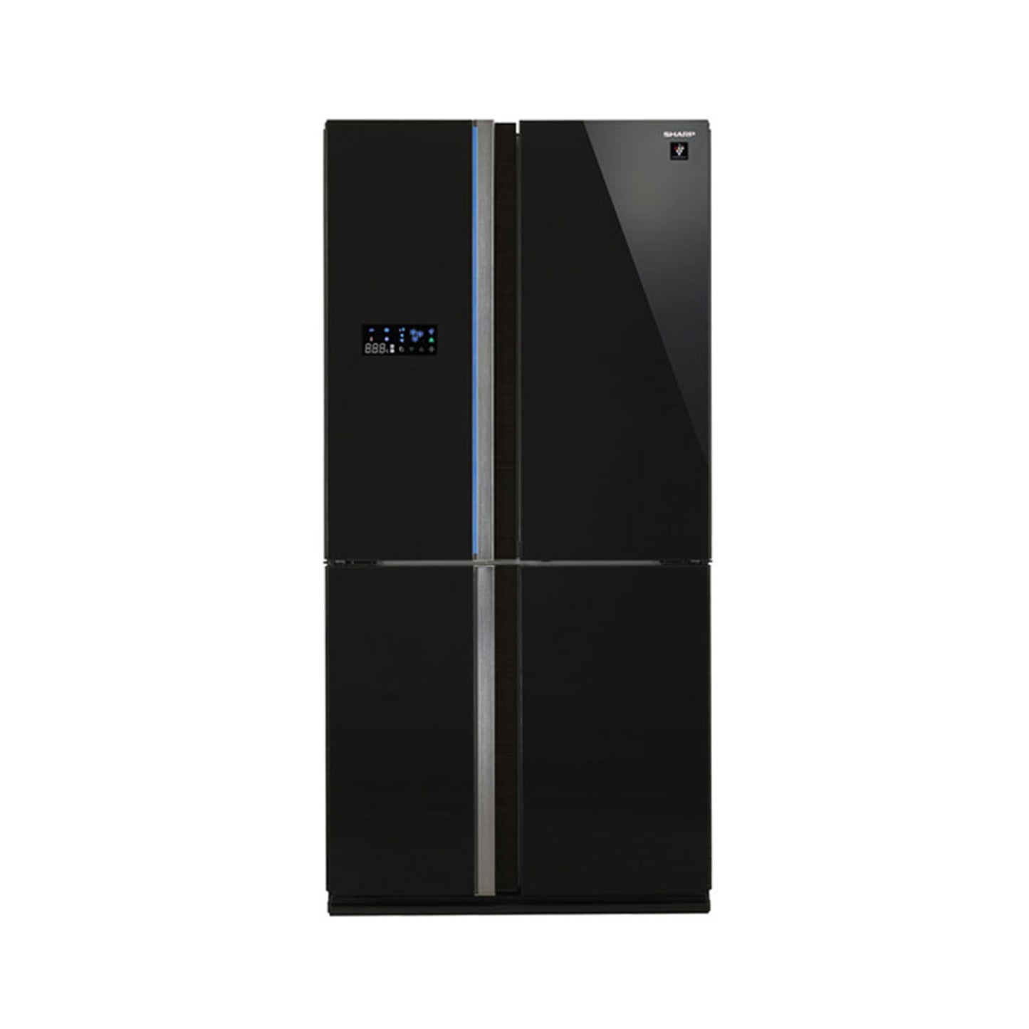 SHARP 26 CF Refrigerator 4 Doors Glass Black SHARP