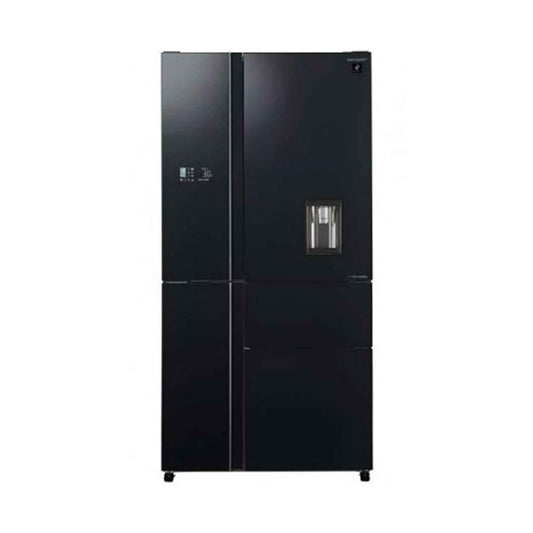 SHARP 29 CF Refrigerator 5 Doors Glass Black