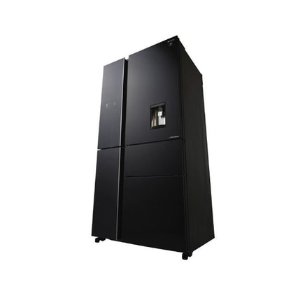 SHARP 29 CF Refrigerator 5 Doors Glass Black