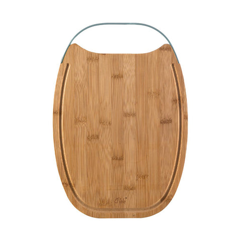 Large Oval Hand-Held Cutting Board