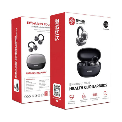 SYNK Health Clip Earbuds - Black