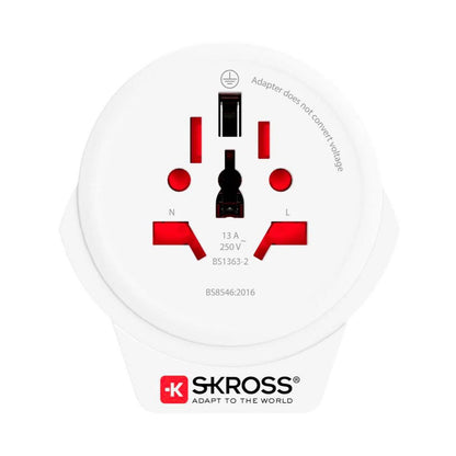 Skross 1.500266-E World Travel Adapter 1 USB-A Eu Plug