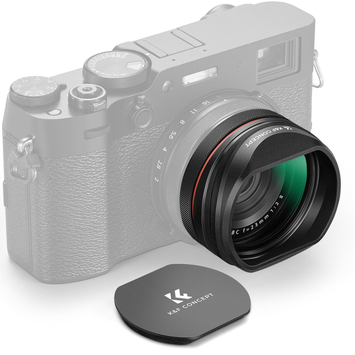 K&F Nano-X MCUV Filter, Hood, and Cap for FUJIFILM X100 Series