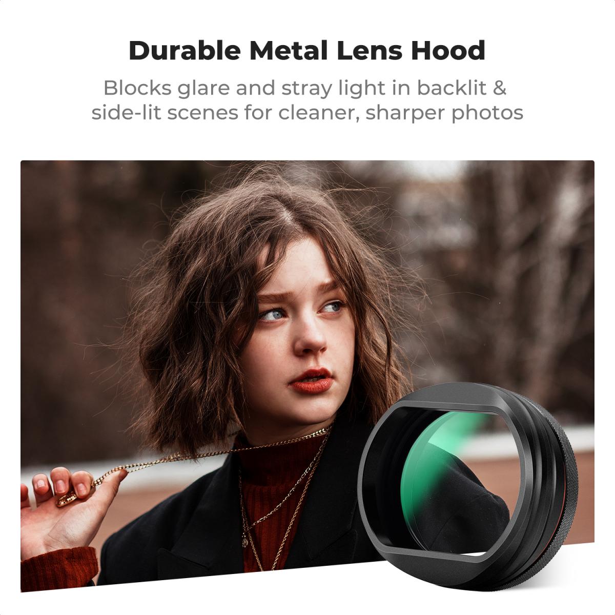 K&F Nano-X MCUV Filter, Hood, and Cap for FUJIFILM X100 Series