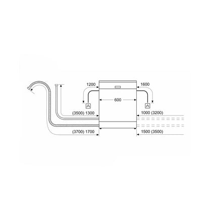 BOSCH Dish-Washer 6 Programs 13 Setting Place A++ Stainless