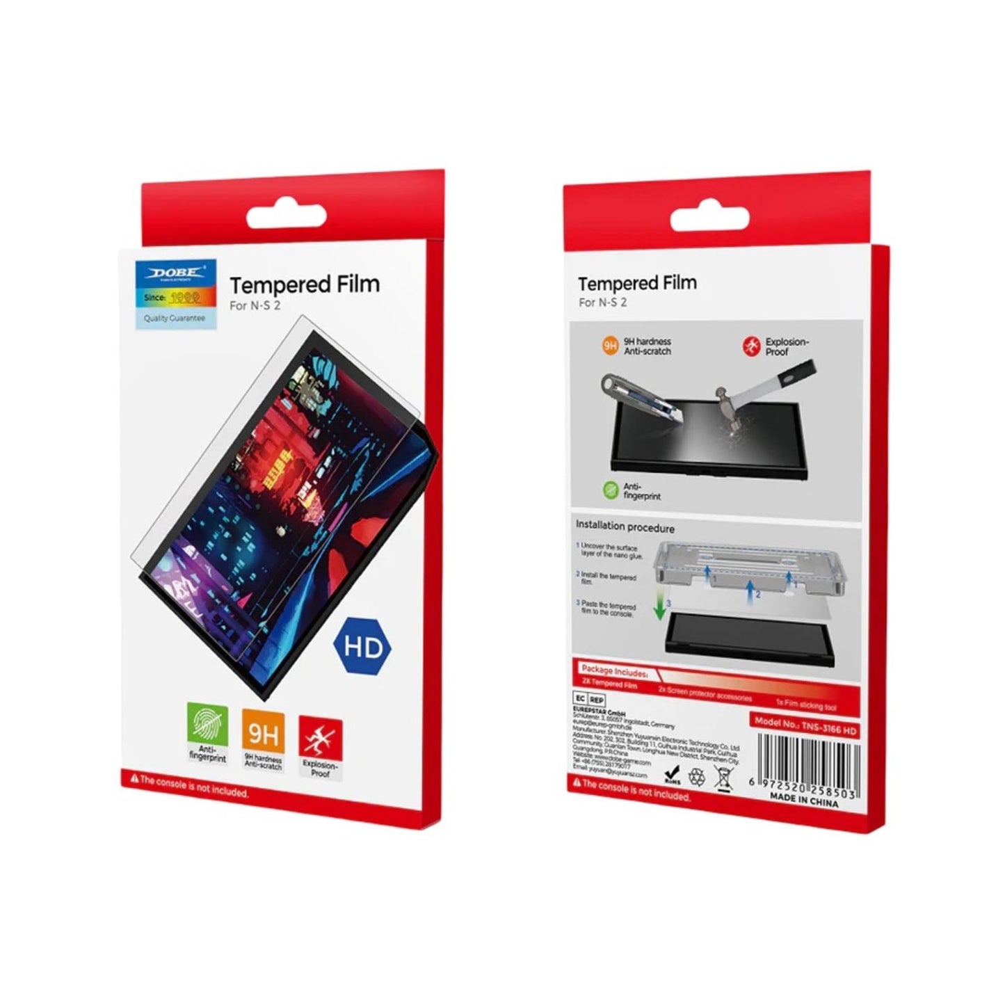 DOBE Tempered Film For Nintenfo Switch 2 DOBE