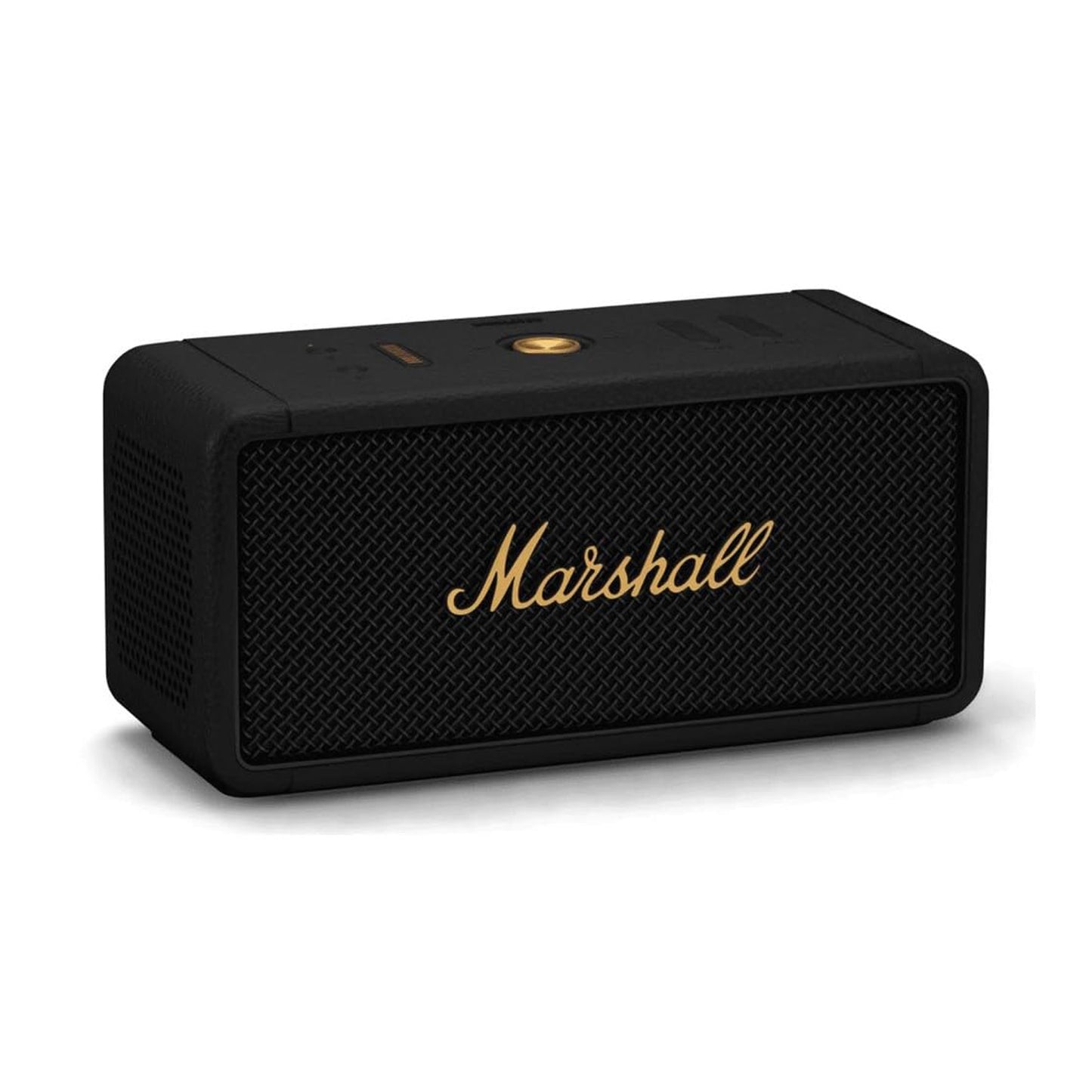 MARSHALL MIDDLETON PORTABLE SPEAKER BLACK AND BRASS