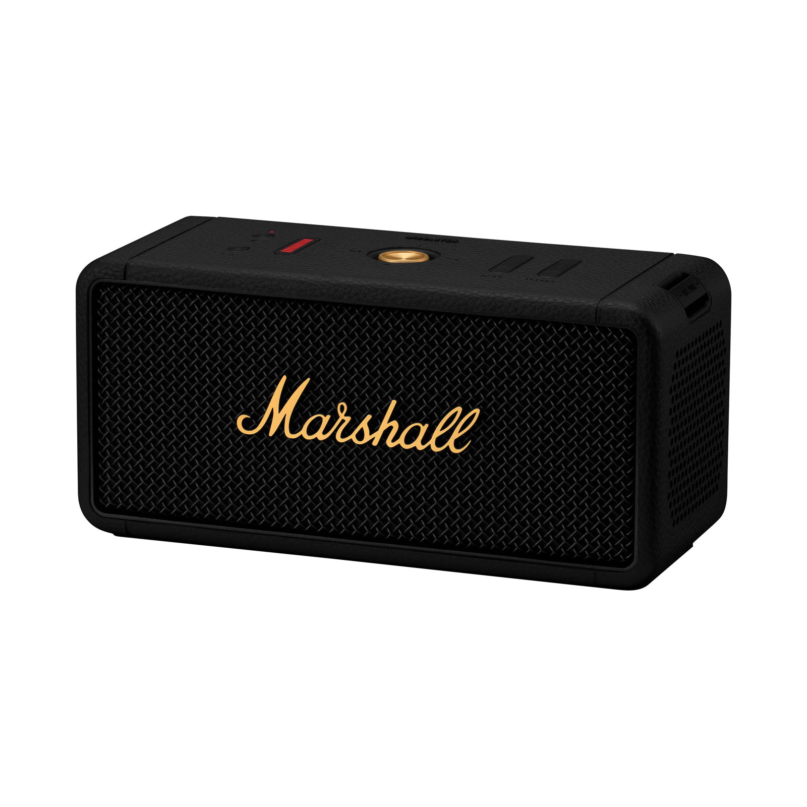 MARSHALL MIDDLETON PORTABLE SPEAKER BLACK AND BRASS