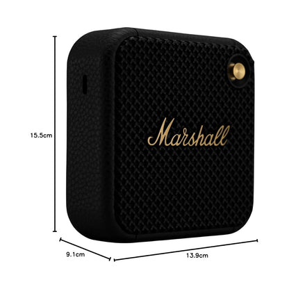 MARSHALL WILLEN BLUETOOTH SPEAKER - BLACK AND BRASS