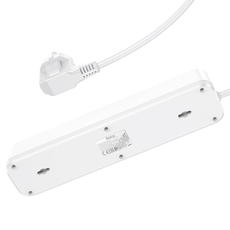 HOCO NS1 AURA 4-BIT EXTENSION CABLE SOCKET WHITE