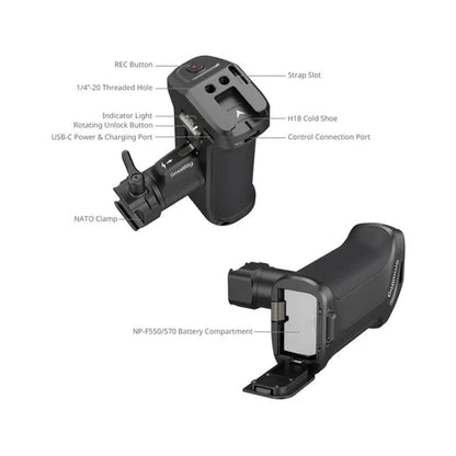 SmallRig Rotating Side Handle With Trigger REC CHN
