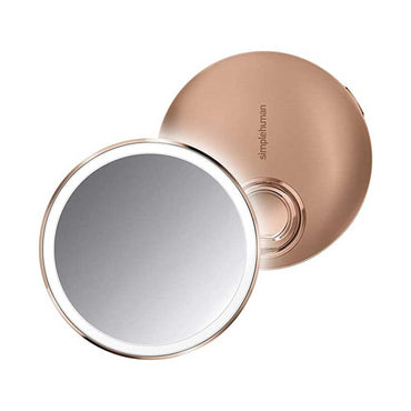 Sensor mirror compact, rose gold