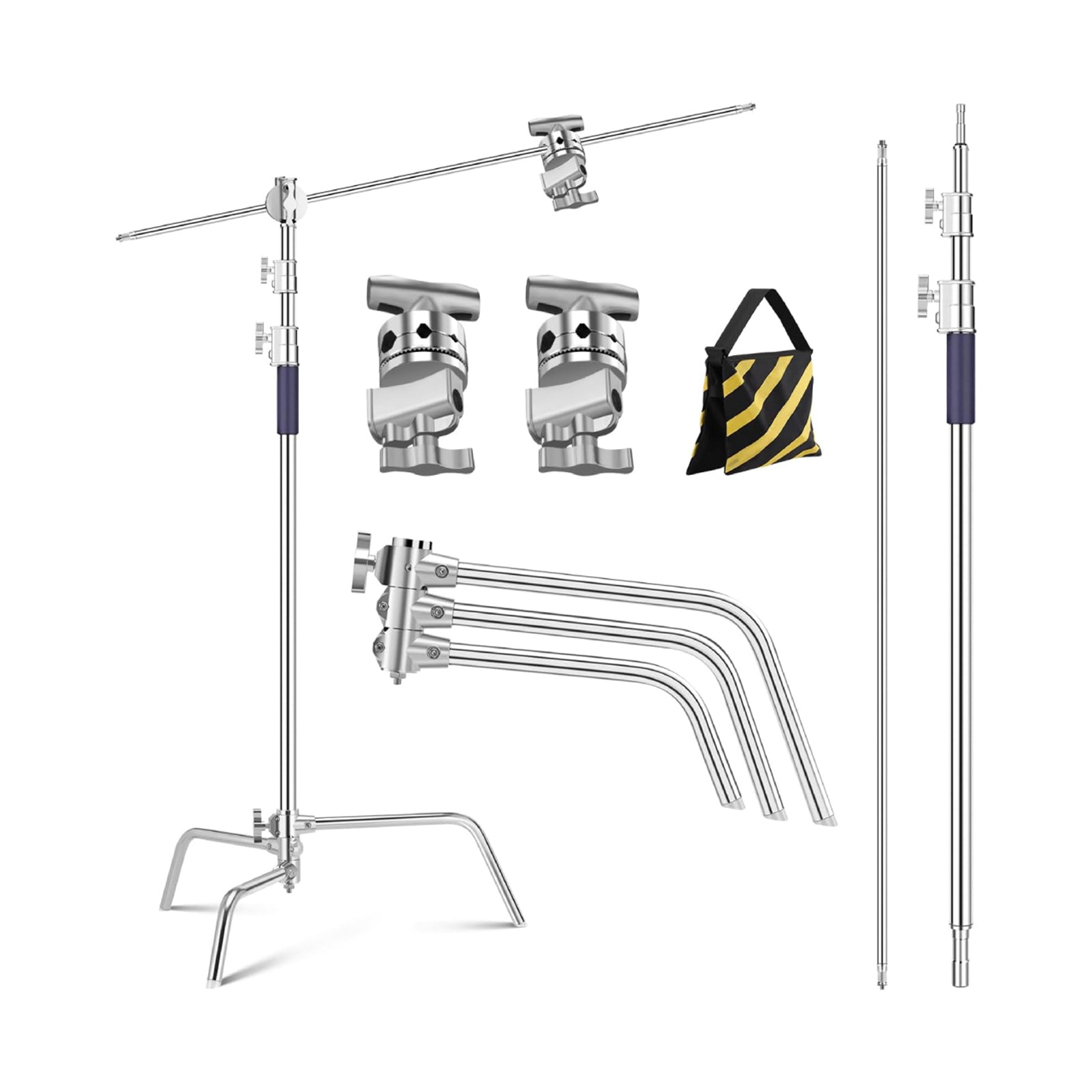 K&F Heavy Duty C Stand 330cm with Sandbag