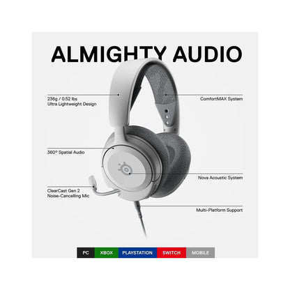 SteelSeries Arctis Nova 1 White - 61607 SteelSeries