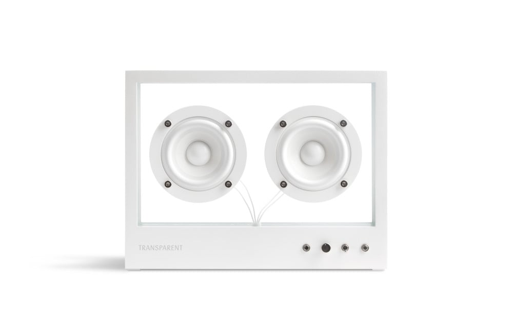 TRANSPARENT Small Speaker 2 × 3’’ (Full Range) White
