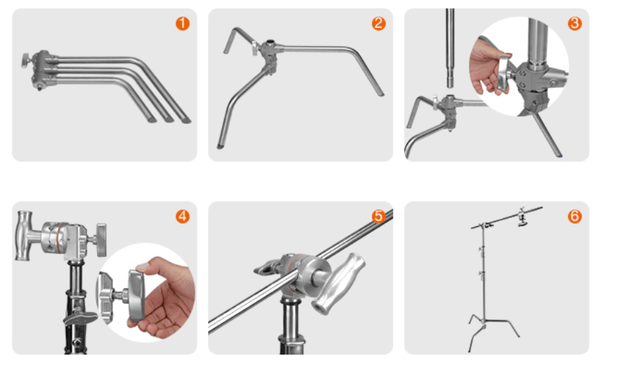 E-Image LCS-02 C-stand With Boom Arm