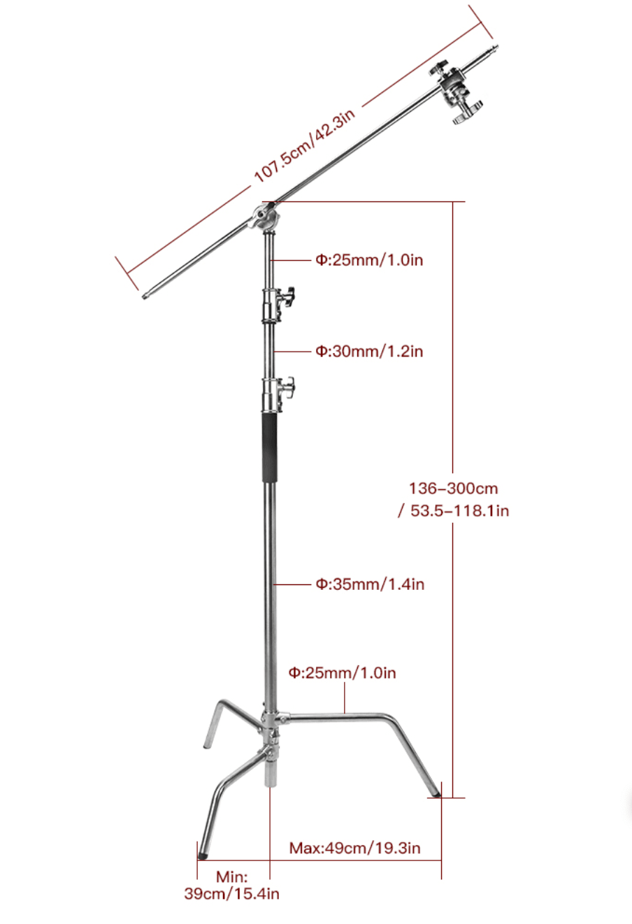 E-Image LCS-03 C-stand With Boom Arm
