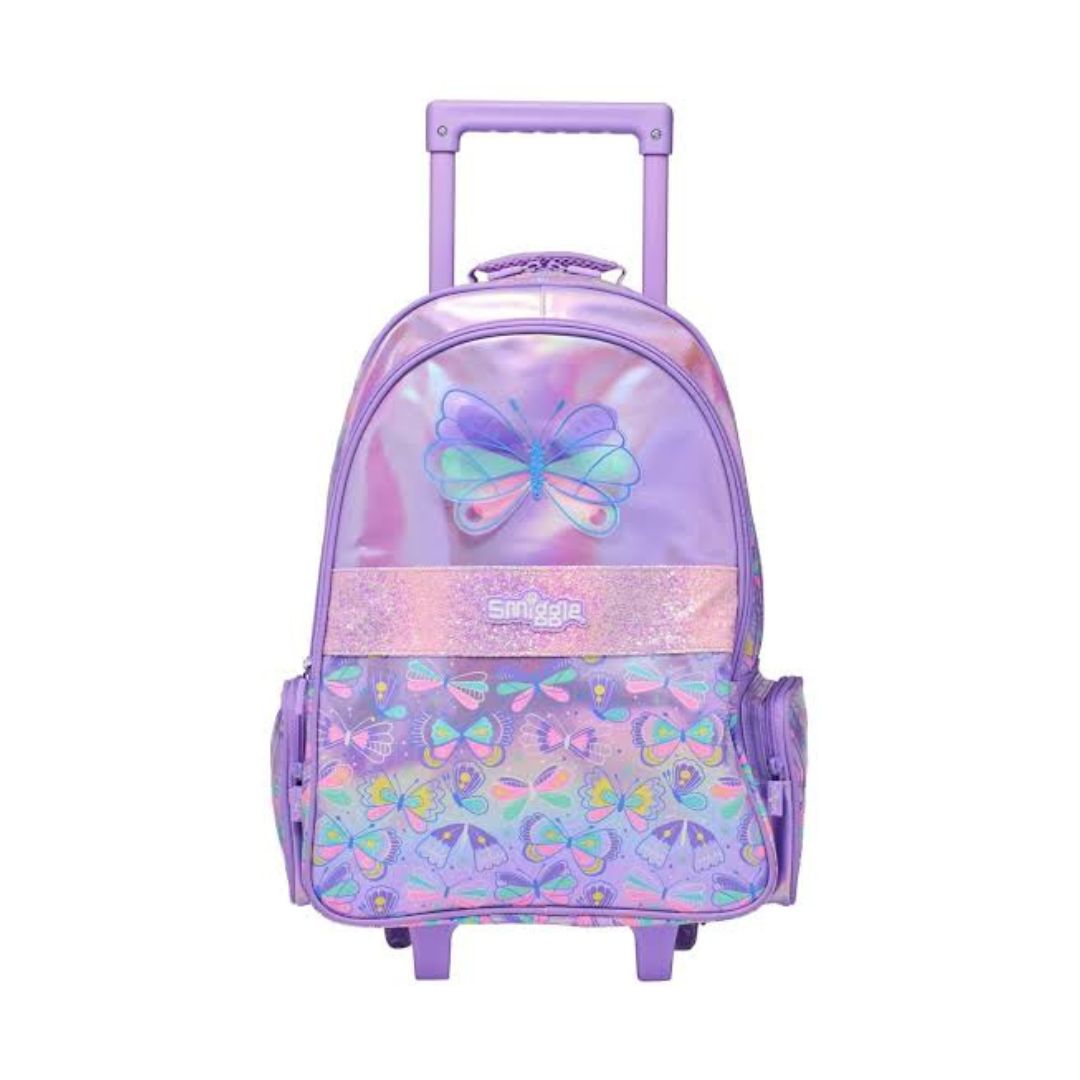 Smiggle Butterfly Trolley Backpack