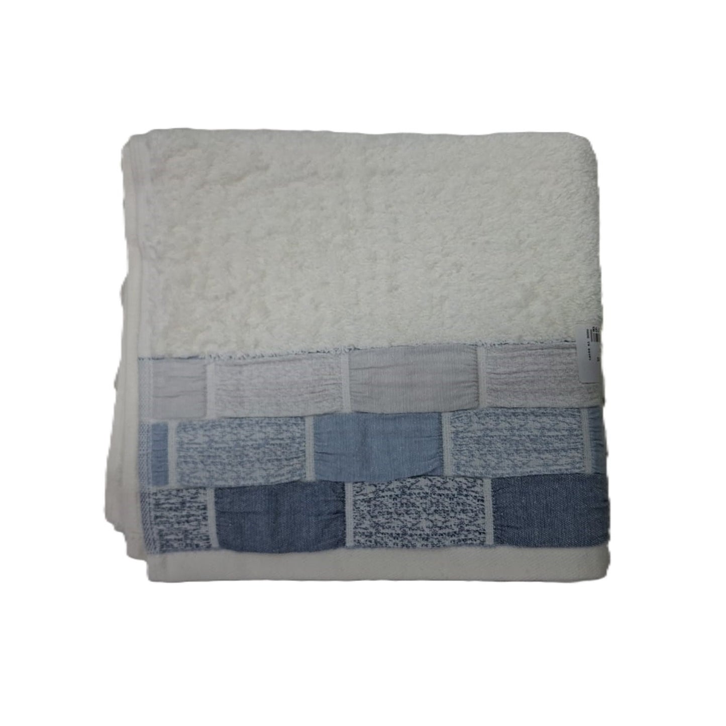 Virginia Jacq. Towel Offwhite/ Blue 50 X 100 Cm