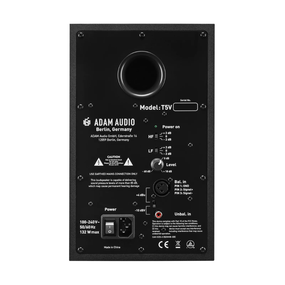 ADAM Audio T5V Active Studio Monitor, Black