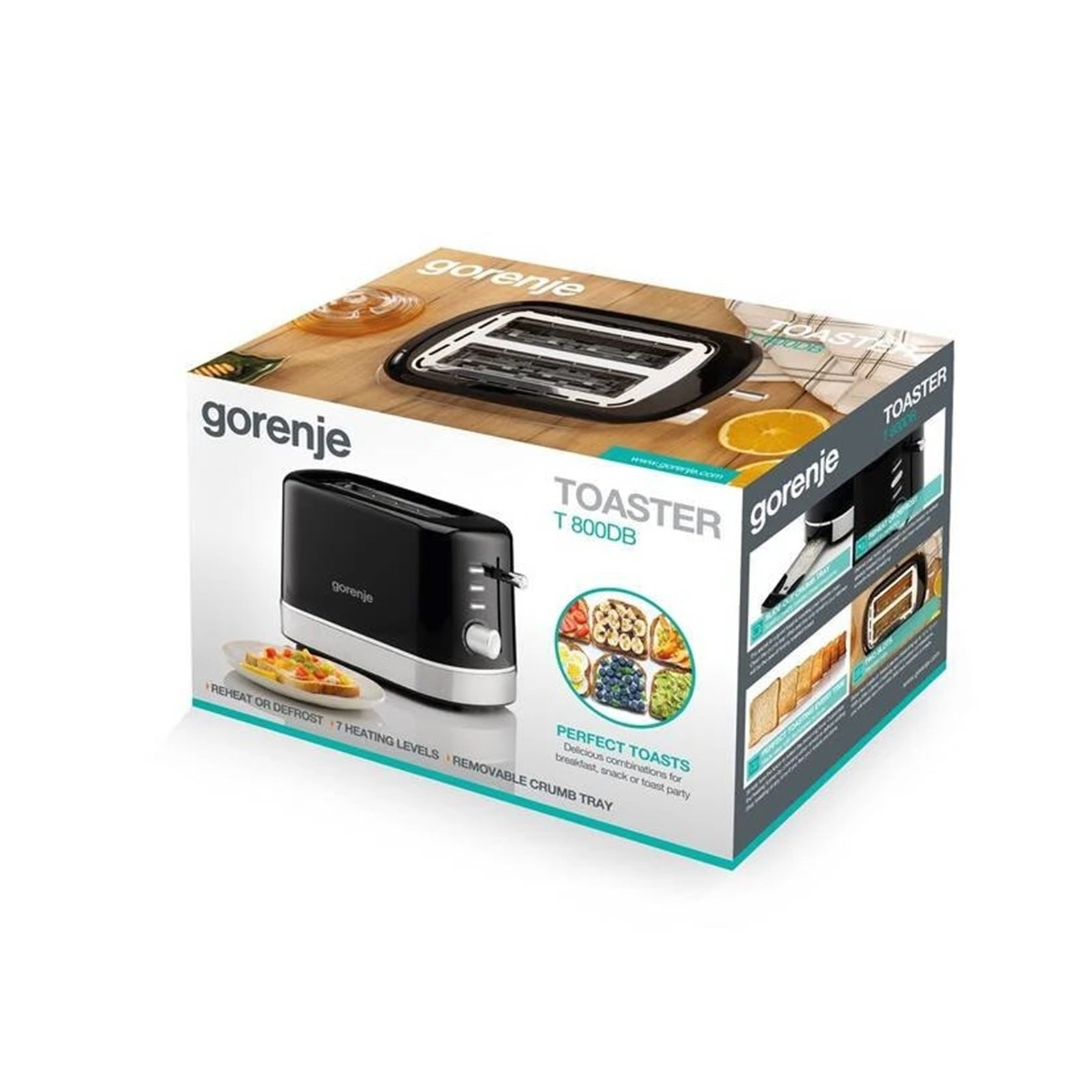 Gorenje Toaster Black 850W