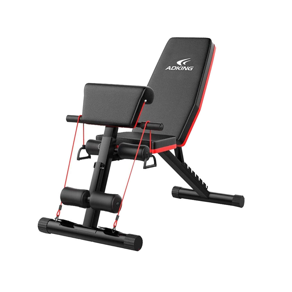 Weight Bench with Elastic Bands