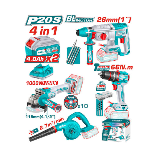 Cordless 4 pcs combo kit TOTAL