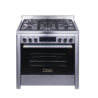 TECNOGAS Cooker 90 Cm Wide 4 Gas Burners+1TB Stainless Steel