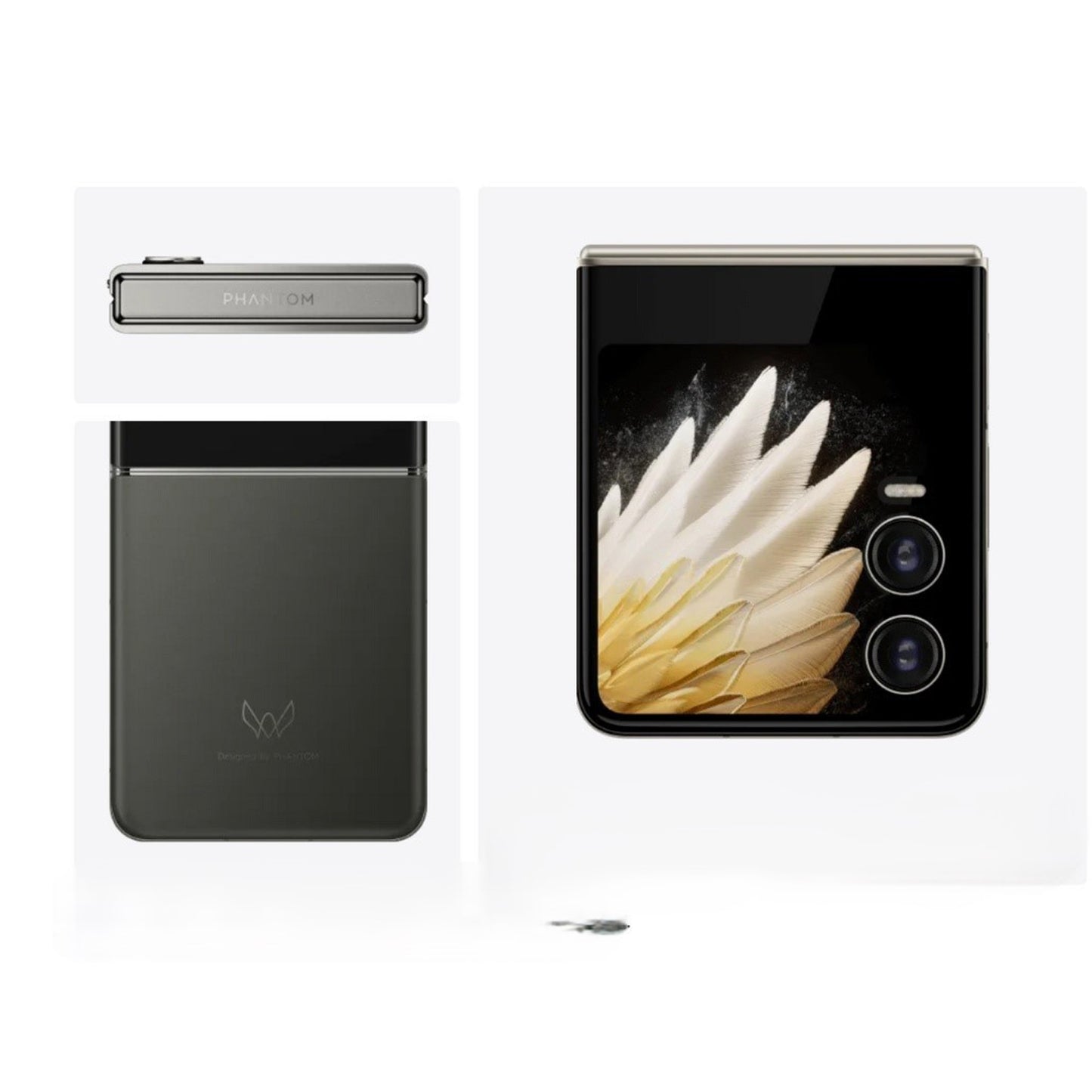 TECNO PhantomV Flip2 256GB-8GB 100Days Screen Warranty Black