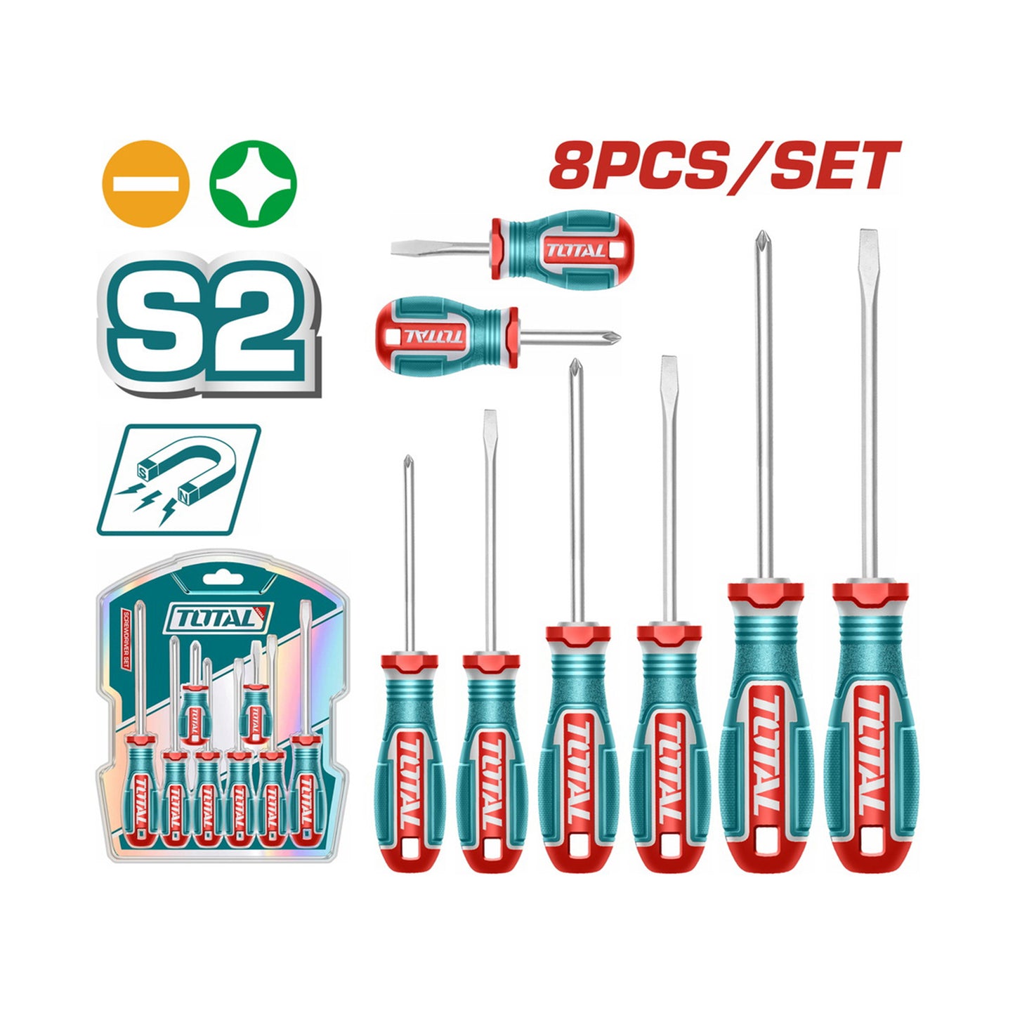 8 Pcs screwdriver set TOTAL