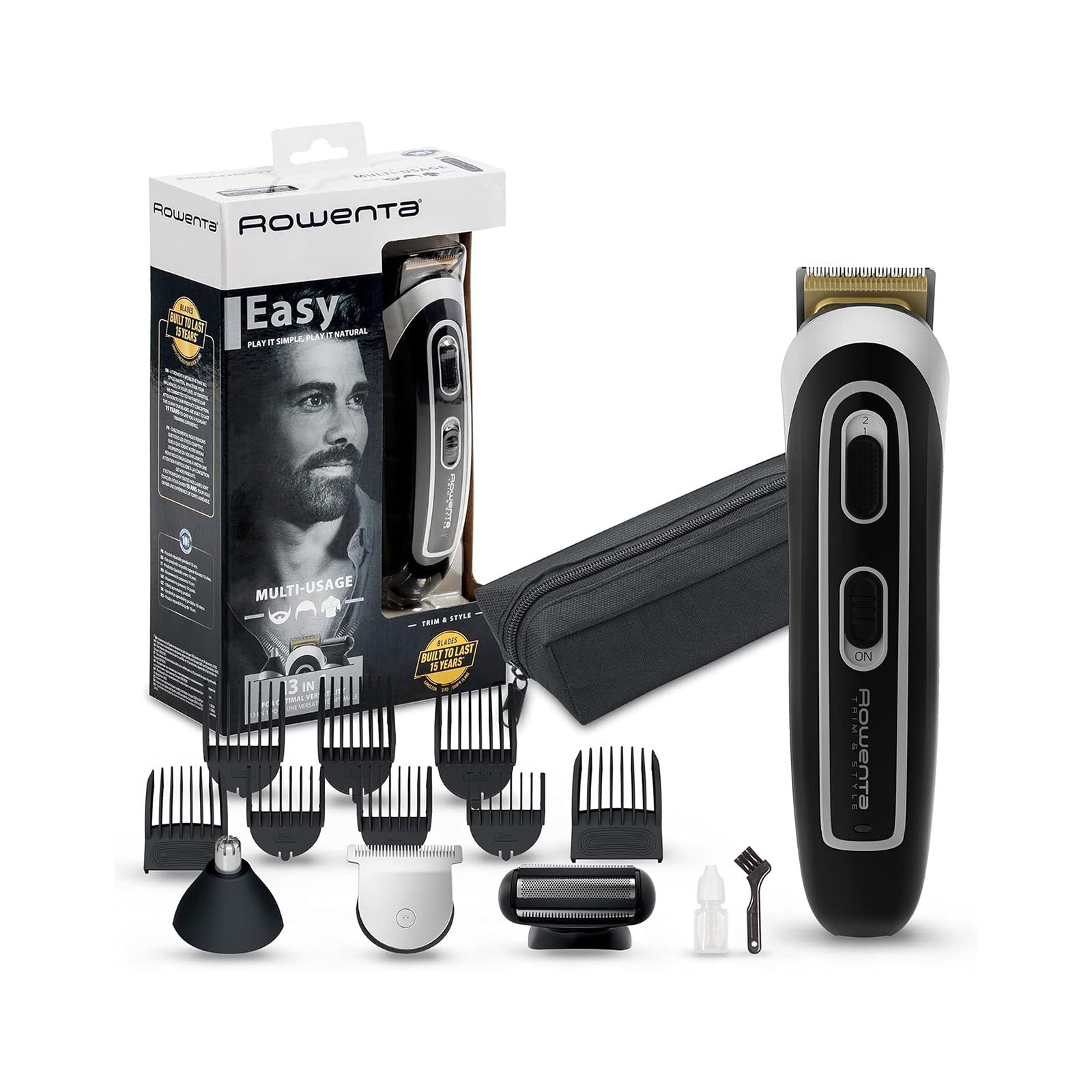 Rowenta MultiGroom 13 In 1 Hair Trimmer with Stainless Steel