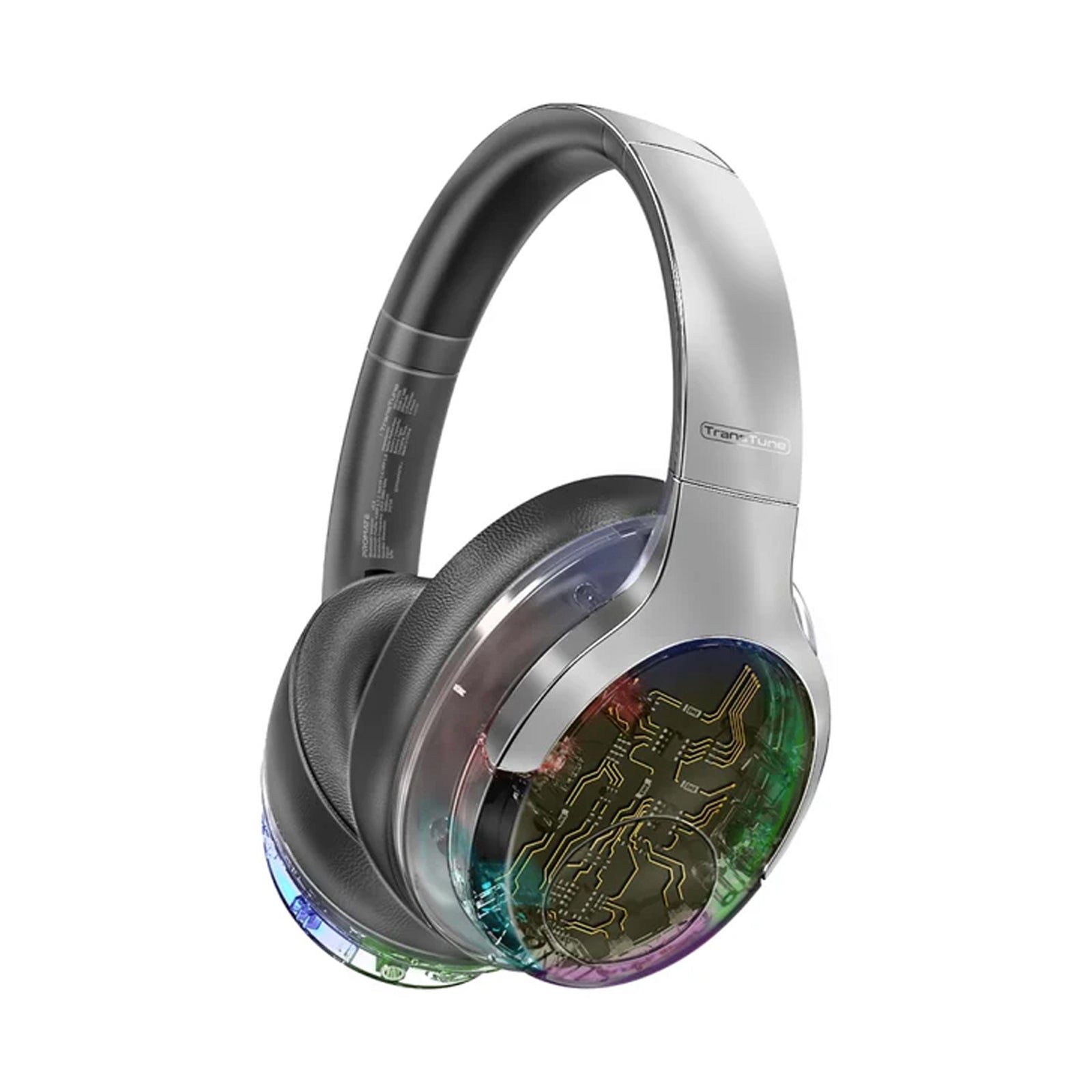 Active Noise Cancelling Hi-Fi Wireless Headphones RGB Lights
