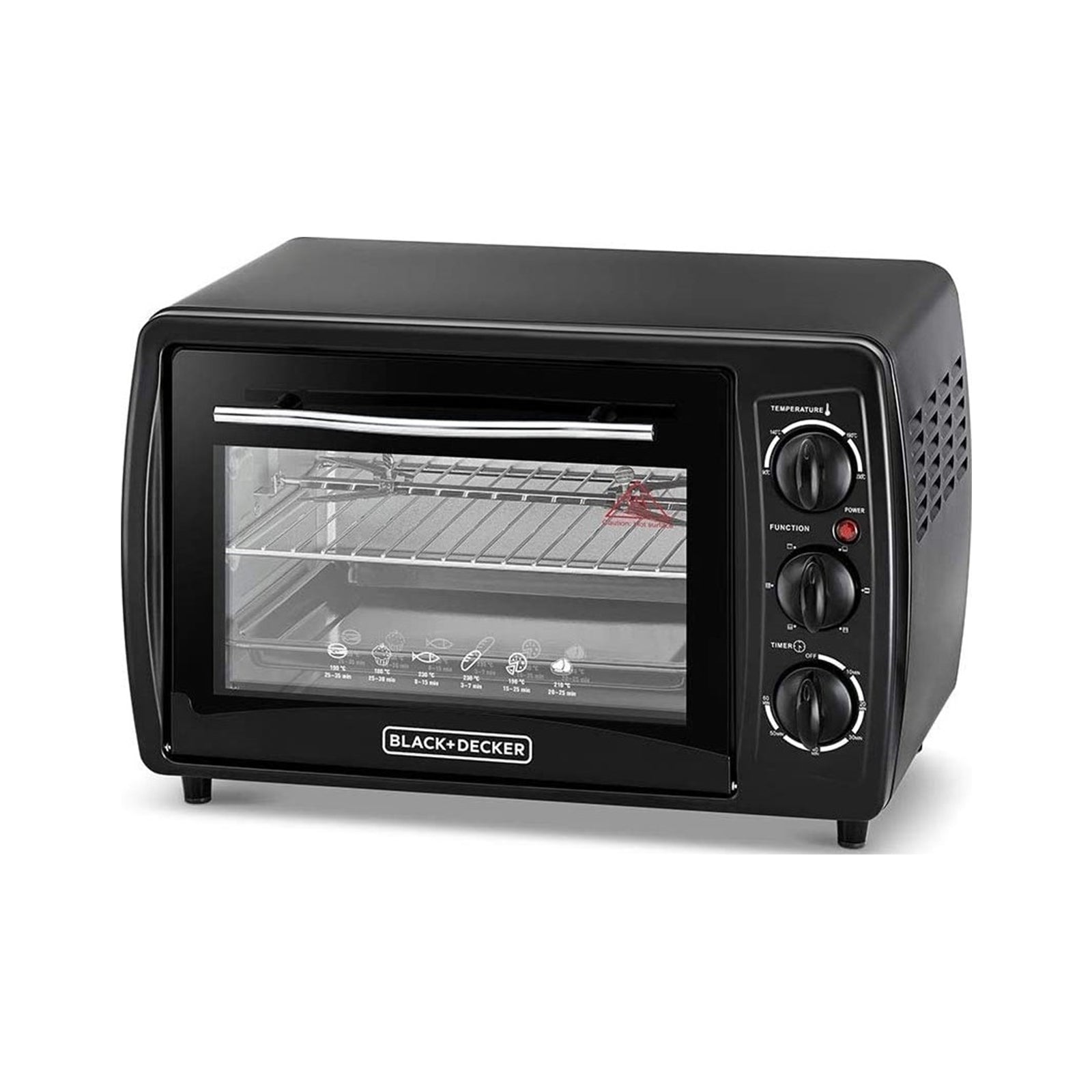 Black+Decker Electric Oven 19L Double Glass