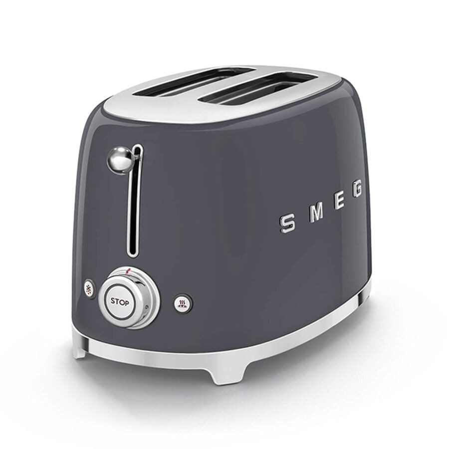 Smeg 2 Slice Toaster Slate Grey