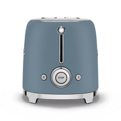 Smeg 2 Slice Toaster Storm Blue Matt