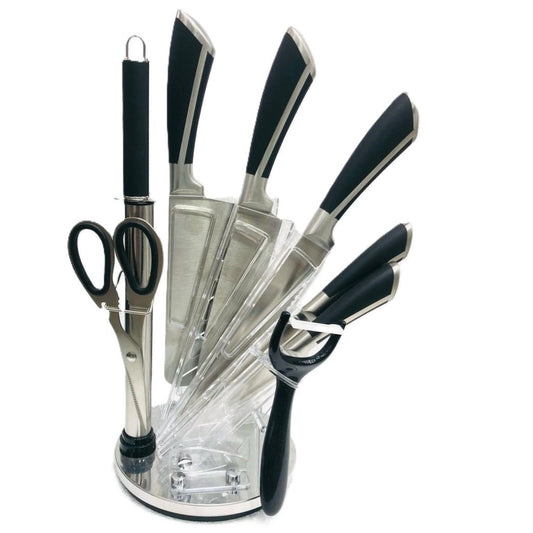 Knife Set 8pcs Black