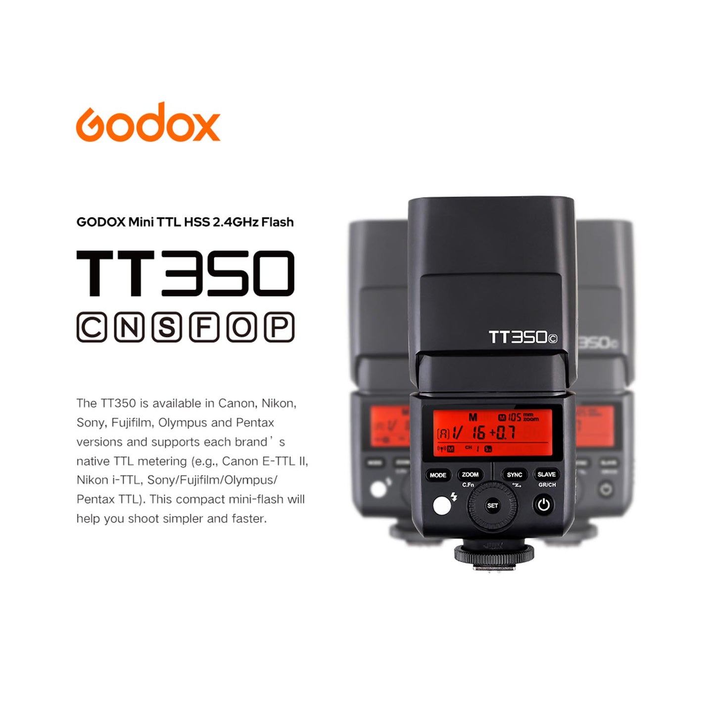 Godox Flash TT350C GODOX