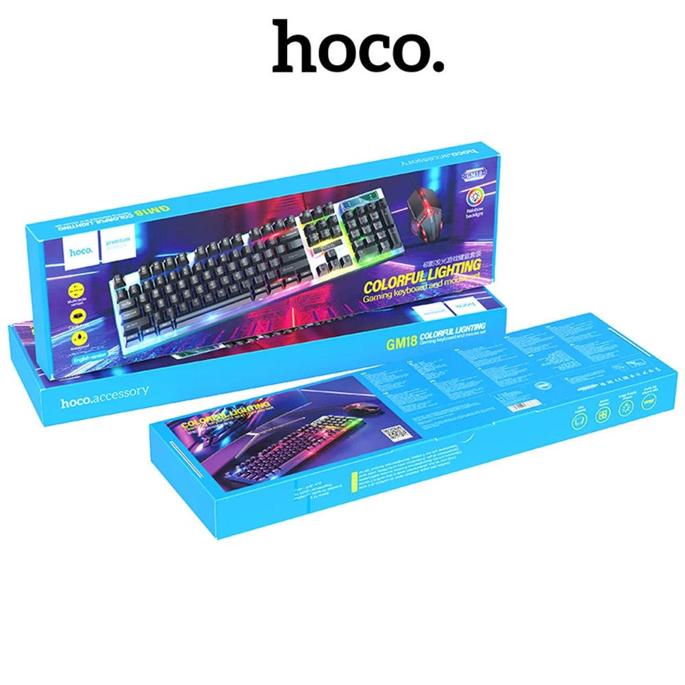 HOCO LUMINOUS GAMING KEYBOARD AND MOUSE ENGLISH VERSION